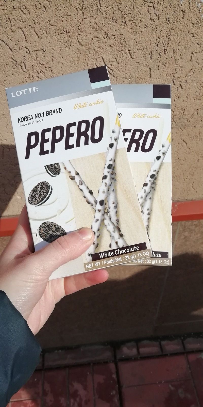 pepero chcolate branco